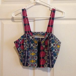 Printed crop top