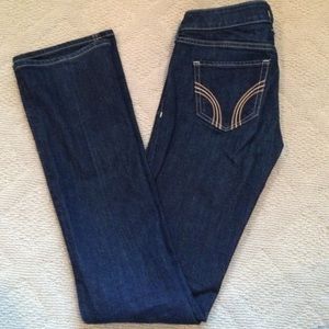 Hollister wide flare jeans.
