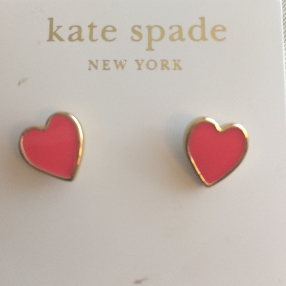 Kate Spade New York Be Mine Stud Earrings NWT - Picture 2 of 3