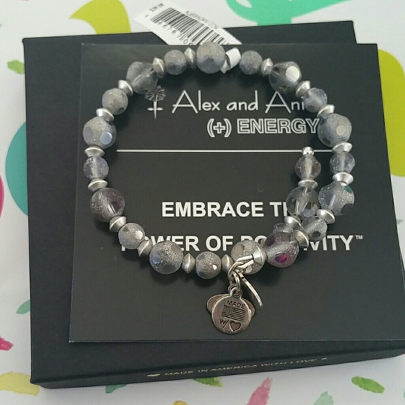 Alex and ani silver sparkle