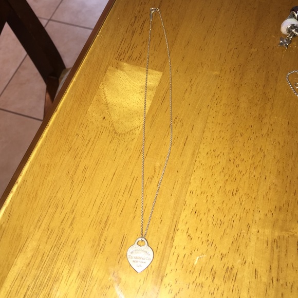 Authentic Dainty Tiffany Heart Necklace
