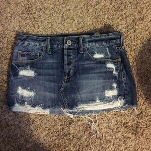 Jean skirt; size 0