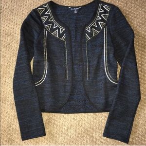 American Eagle navy blue and black blazer/sweater