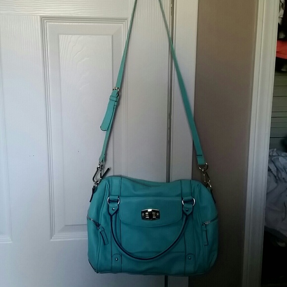 Light blue crossbody purse