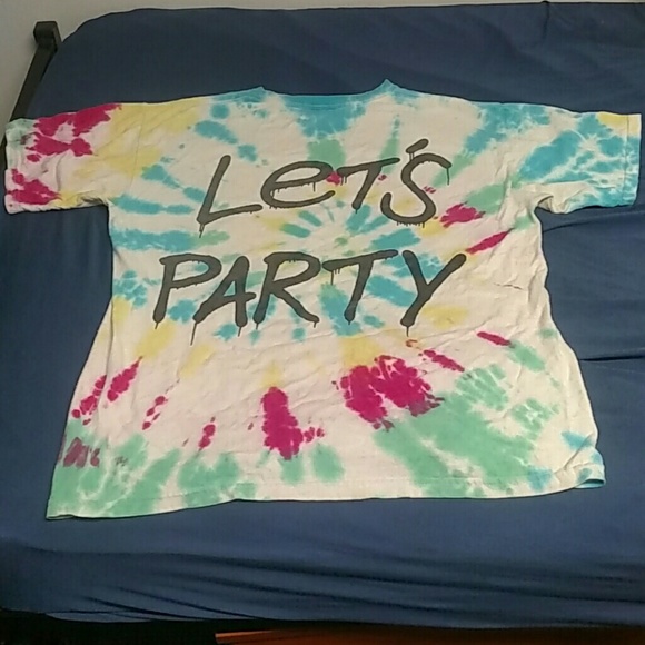 Loser Machine Tie-dye "Let's Party" T-shirt - Picture 2 of 2