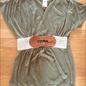 Army green shirt