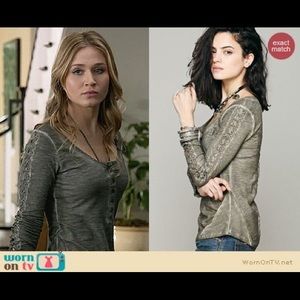 Free People shell stitch Henley