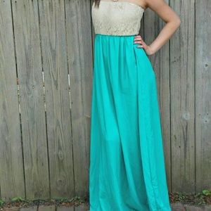 lace maxi dress