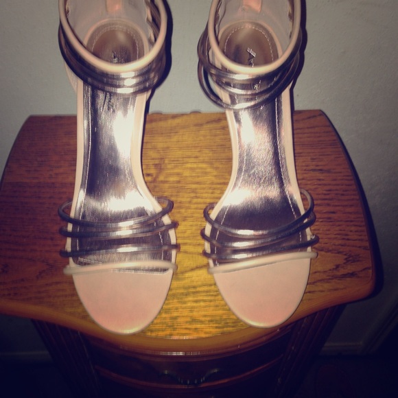 Nude & Gold Rihanna heels