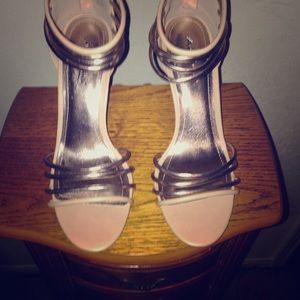 Nude & Gold Rihanna heels