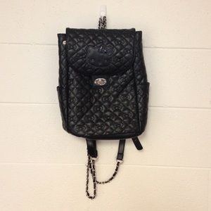 Authentic HelloKitty black artificial leather bag