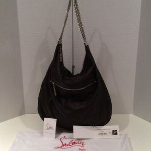 Christian Louboutin black leather pocketbook