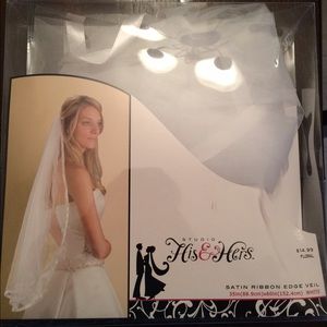 Satin Ribbon Edge Veil