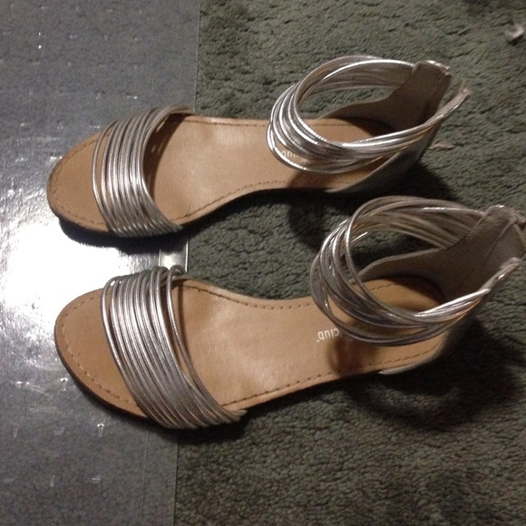 Silver sandals