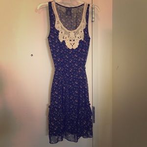 Anthropologie floral printed dress