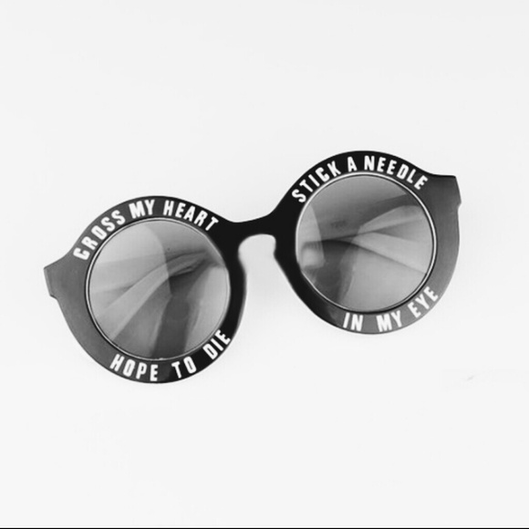Cross My Heart Hipster Sunglasses