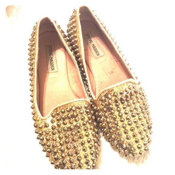 Gold studded Steve Madden shoes