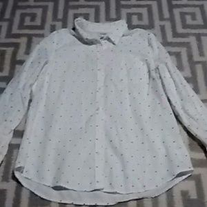 White cotton button up