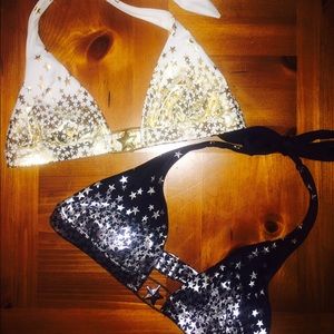 Two Victoria's Secret bikini tops