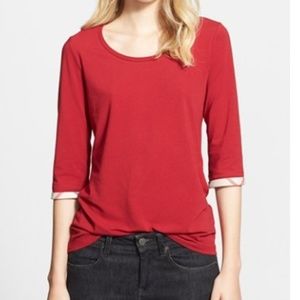 Burberry shirt in dark red