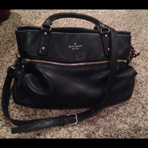 Black Kate Spade hand bag.