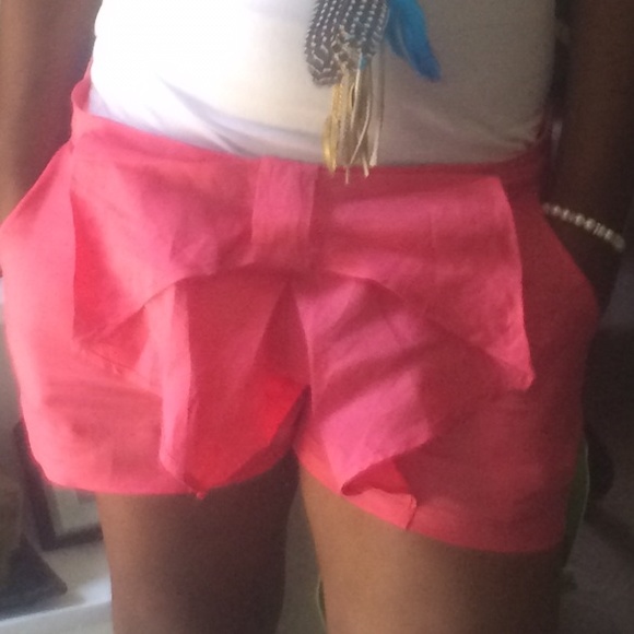 Pink Bow Shorts