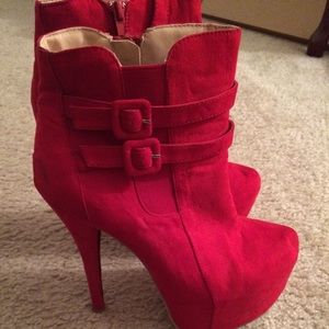 Red Booties.
