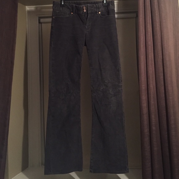 Charcoal "perfect boot" cut corduroy