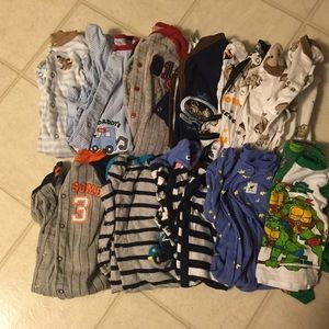 12 Baby boy sleepers