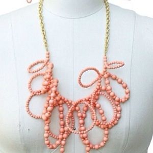 Coral statement necklace