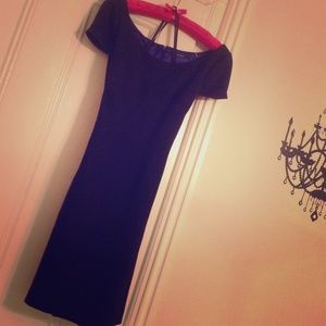 TAHARI cap sleeve dress