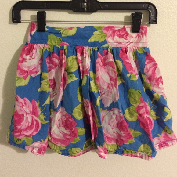 Bright Abercrombie and Fitch Floral Skirt