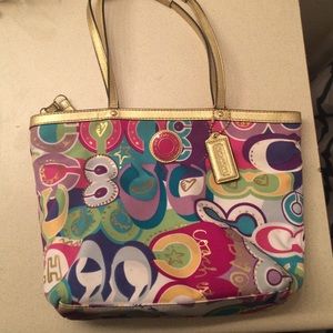 Colorful coach purse 🎀