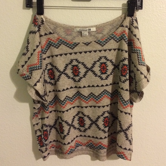 Forever 21 Tribal Tee Shirt