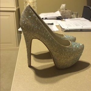 Steve Madden Swarovski crystal heels