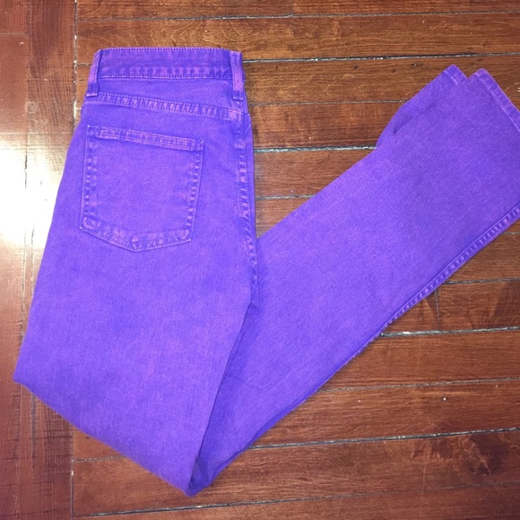 American apparel frosted purple jeans