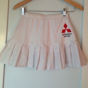 White Fila, Mitsubishi motors, tennis skirt