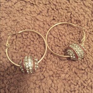 Baseball Earrings