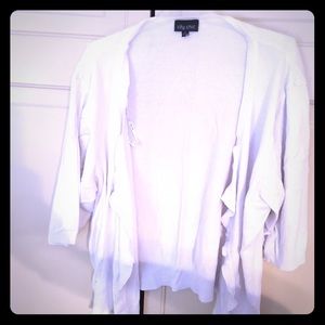 City chic white cardigan