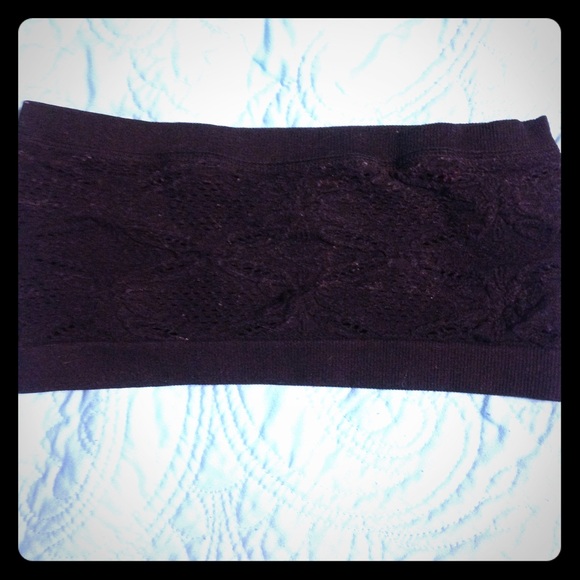 Black Crochet Styled Bandeau 😻