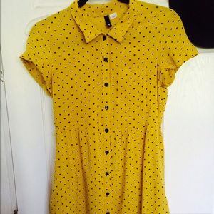H&M yellow dress