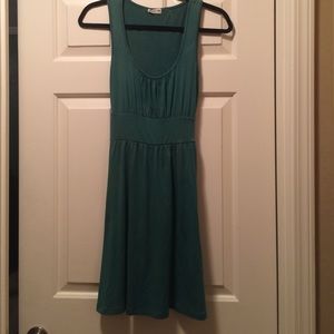 Green/turquoise dress with tie in the back
