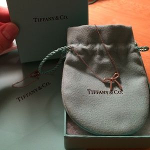 Tiffany & Co. Sterling Silver Mini Bow Necklace