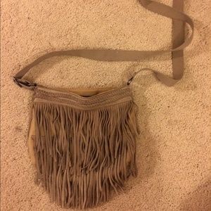 AE Tan Fringe Bag