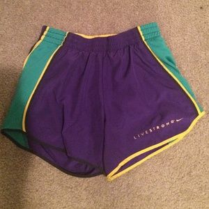 Nike live strong running shorts