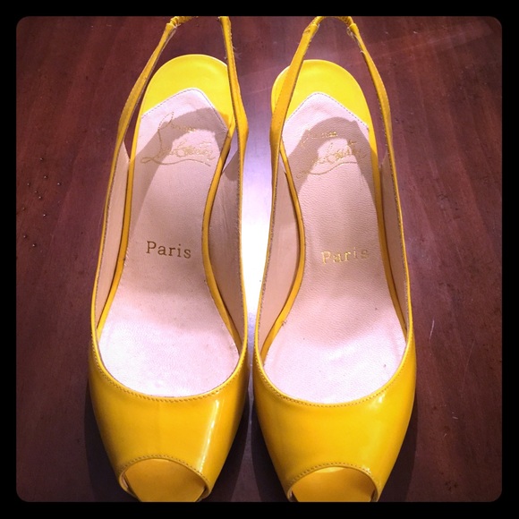 100% authentic Christian Louboutin platform heels