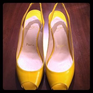 100% authentic Christian Louboutin platform heels