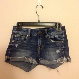 Distressed denim shorts American Eagle