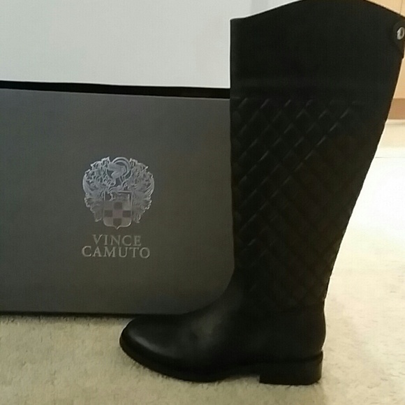 Vince Camuto Wide Calf black boots