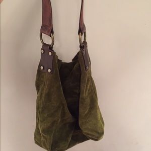 🎉super sale🎉Olive Green Suede Bag by Nordstrom
